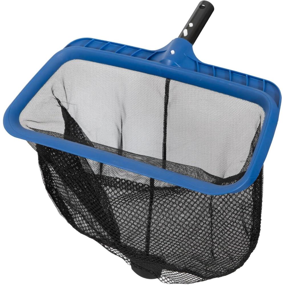 imagePOOLAZA Pool Skimmer Net DoubleLayer Netting bag Swimming Pool Net Skimmer with Sturdy Frame Larger Capacity Pool Nets for Cleaning Effortlessly Efficient Pool Leaf Net for Debris ScoopingRemoval