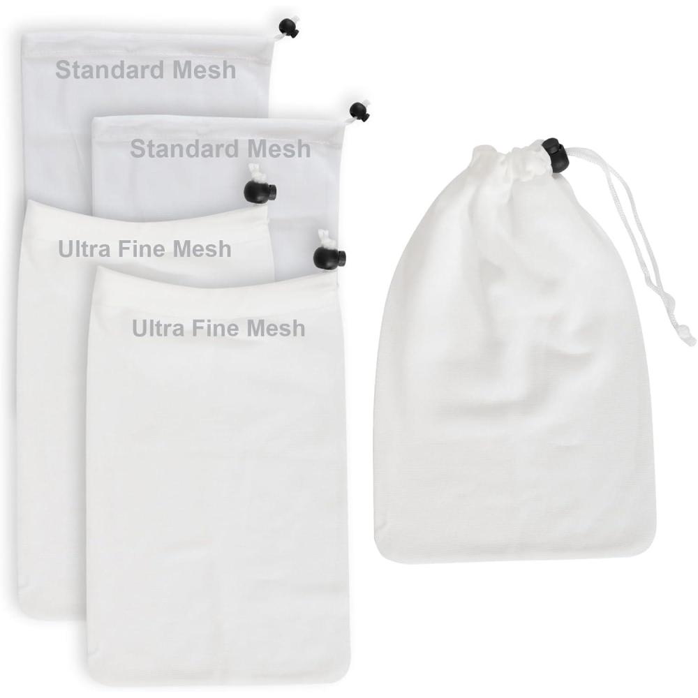 imagePOOLAZA Pool Vacuum Bag Replacement All Purpose Swimming Pool Jet Vacuum Replacement Bag for Leaf and Debris Collection 2 Standard Mesh 2 Fine Mesh
