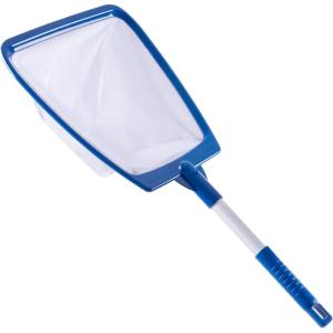 POOLAZA Hot Tub Skimmer Net Handheld, Professional Pool, Spa, Pound Skimmer Net with Aluminum Pole Handle, Deep Ultra Fine Mesh Netting Small Pool Skimmer Net, Upgrade Durable Hot Tub Net Hand Skimmer(Handheld Skimmer)