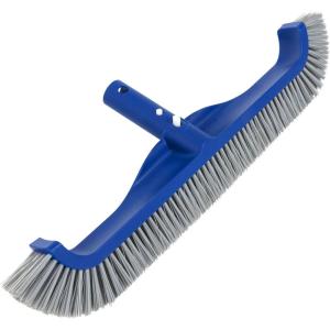 POOLAZA Pool Brush, Upgraded Pool Brushes for Cleaning Pool Walls with Curved Ends, 18″ Pool Brush Head for Inground Pools, Above-Ground &Vinyl Pool, Enhanced Pool Scrub Brush Fit Standard Pool Pole