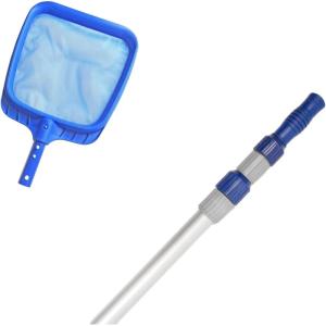 Poolvio 13.5” Pool Skimmer Net & 12FT Telescopic Pole