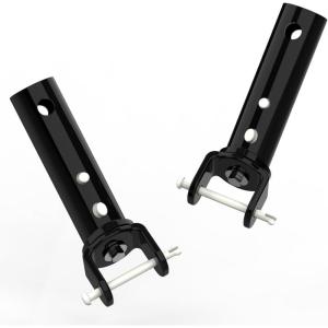 Poolvio Pool Vacuum Head Replacement Handles (2-Pack) – Heavy‑Duty Aluminum Swivel Handles with EZ Clips & Locking Pins – Fits Standard 1‑1/4″ Telescopic Pole & Pool Accessories