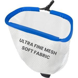 Poolvio 14″ Pool Skimmer Net – Heavy Duty Leaf Net with Aluminum Frame with Diamond-Pattern Ultra-Fine Soft Mesh Bag – Pool Cleaning Tool for Leaves, Sand, Pollen & Small Debris (No Pole)(20″ Extra Large Pool Net)